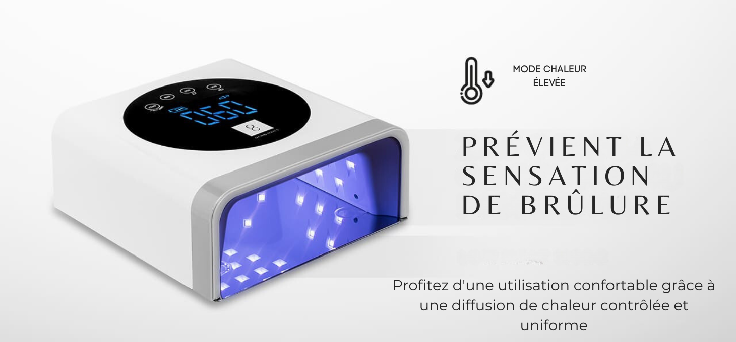 Lampe UV LED sans fil OCHO NAILS X22 72 W avec batterie et base miroir